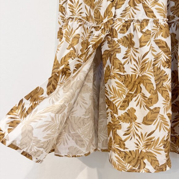 Eberjey Nolita 100% Cotton Voile Tiered High Rise Beach Midi Maxi Skirt Small - Picture 4 of 9